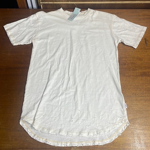 EPTM Other - EPTM T-Shirt “The Distressed Long Tee” in Cream White by The Perfect Example T-9